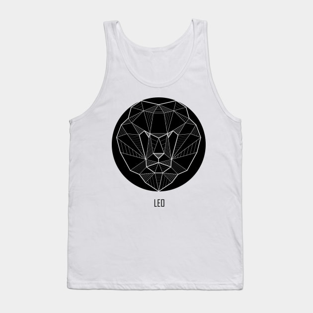 Leo - Geometric Astrology Tank Top by alcateiaart